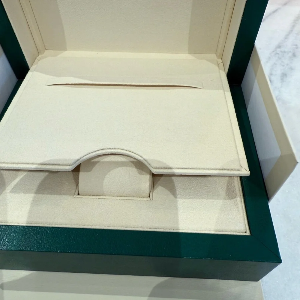 Rolex Green and Gold Watch Box - Picture 3 of 7